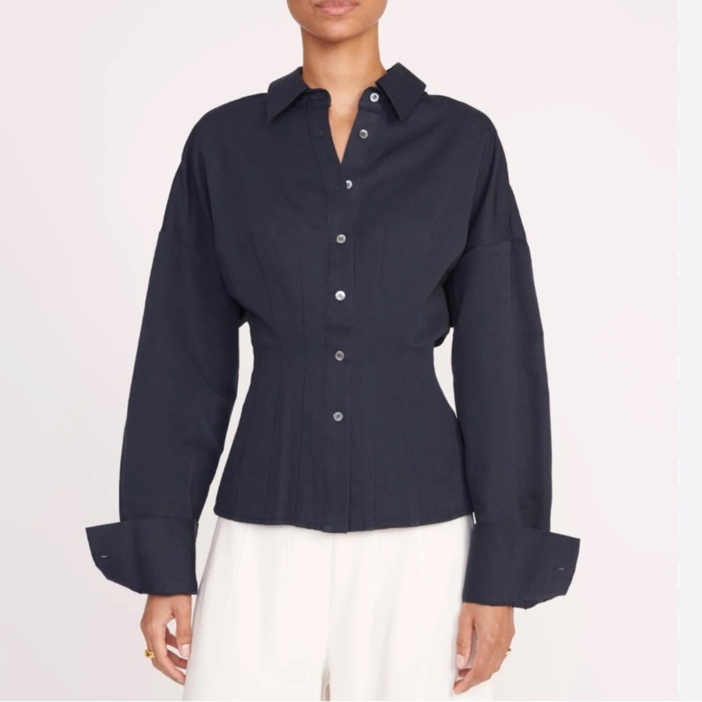 STAUD Ophelia Top - Navy